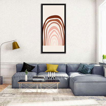 Rainbow Lines Minimalist Wall Art