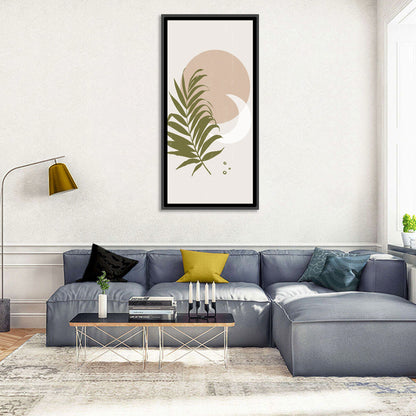 Botanical Leaves and Sun Wall Art