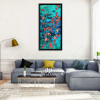 Red Leaf Branches Wall Art