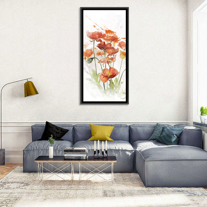 Blooming Poppy Flowers Wall Art