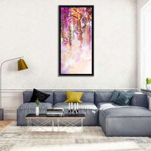 Wisteria Floral Abstract Wall Art