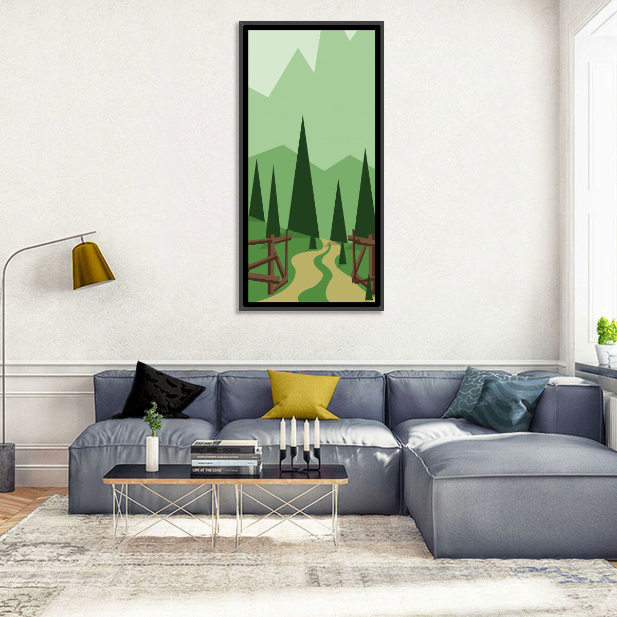 Winding Forest Path Wall Art