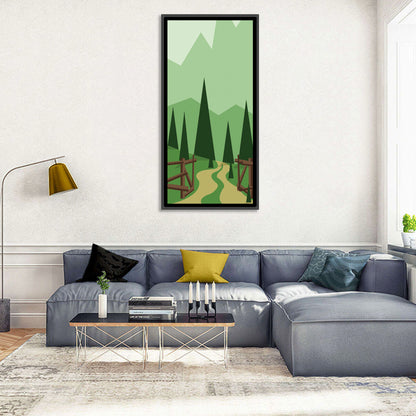 Rough Mountains Road Wall Art