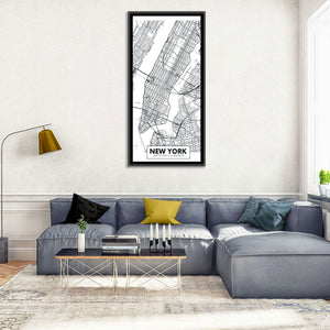 New York City Map Wall Art