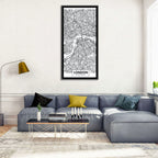 London Aerial Map Wall Art