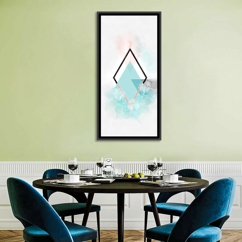 Scandinavian Diamond Geometry Wall Art