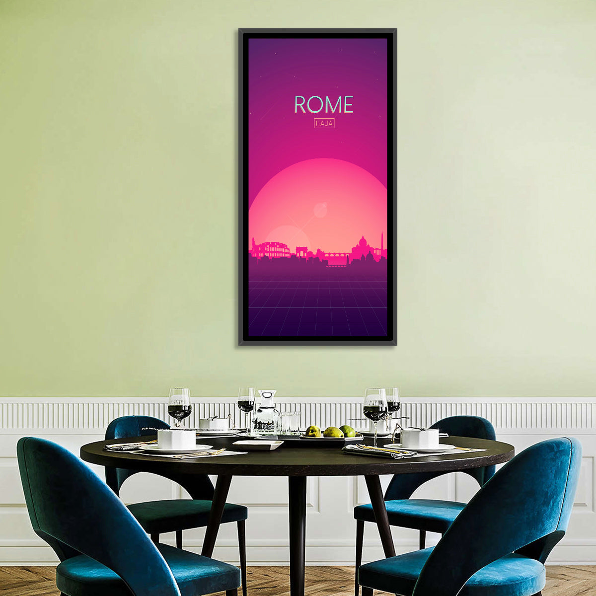 Rome Colosseum Skyline Wall Art
