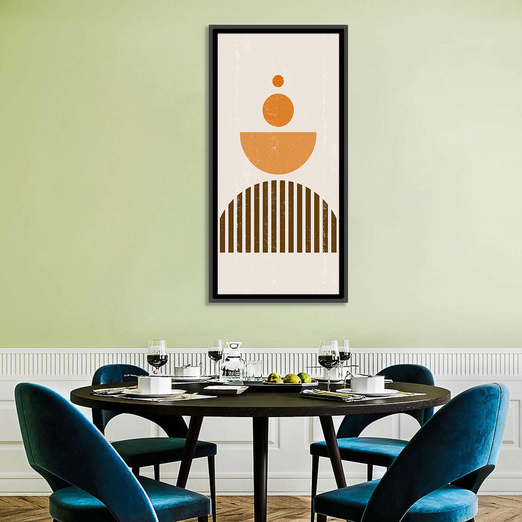 Striped Semicircle Composition Wall Art