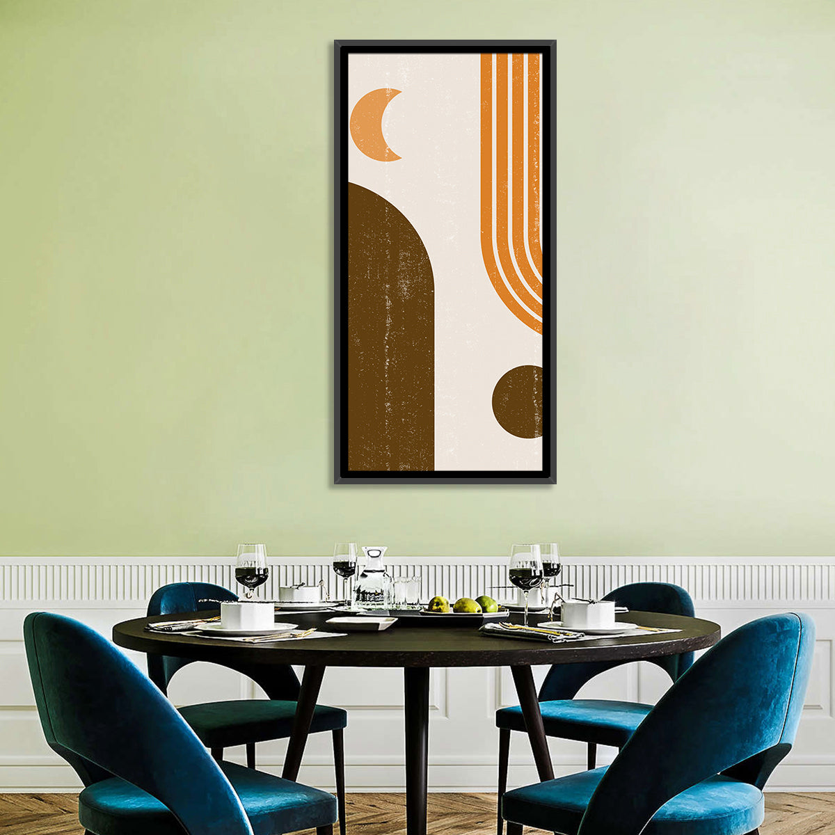 Crescent Moon Arch Abstract Wall Art