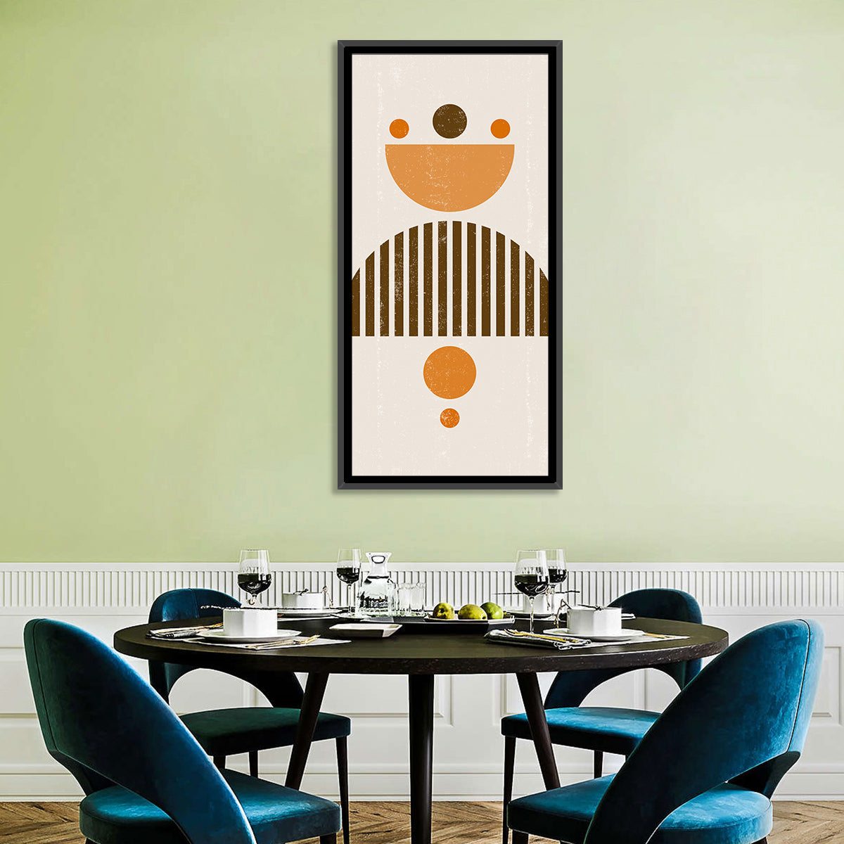 Mid-century Moon and Sun Wall Art