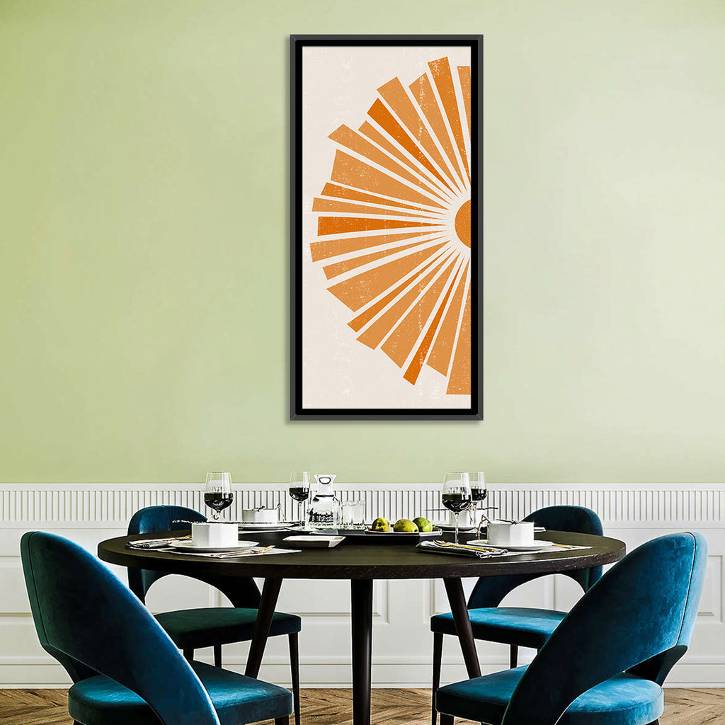 Semicircular Sunburst Minimalist Wall Art