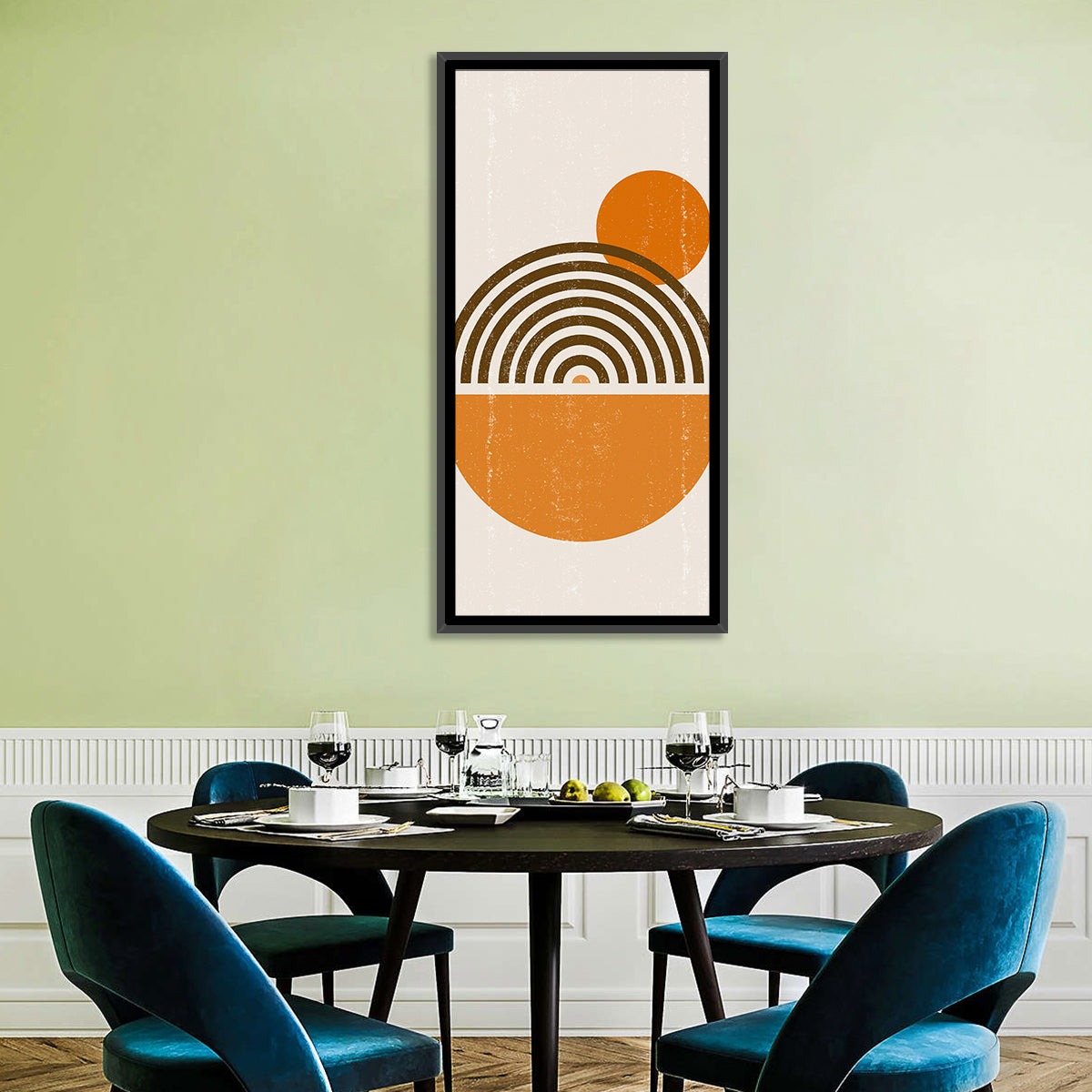 Semicircle Sunrise Study Wall Art