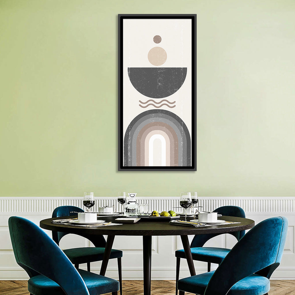 Textured Geometric Sun Wall Art