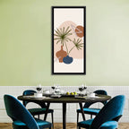 Palm Leaves and Vases Abstract Wall Art