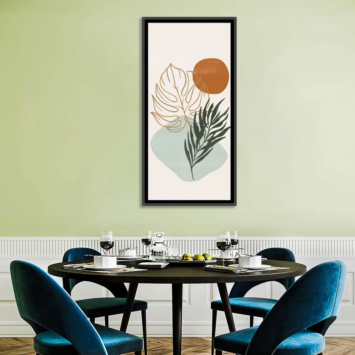 Monstera Sun Botanical Composition Wall Art