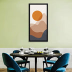 Layered Sunset Mountains Wall Art