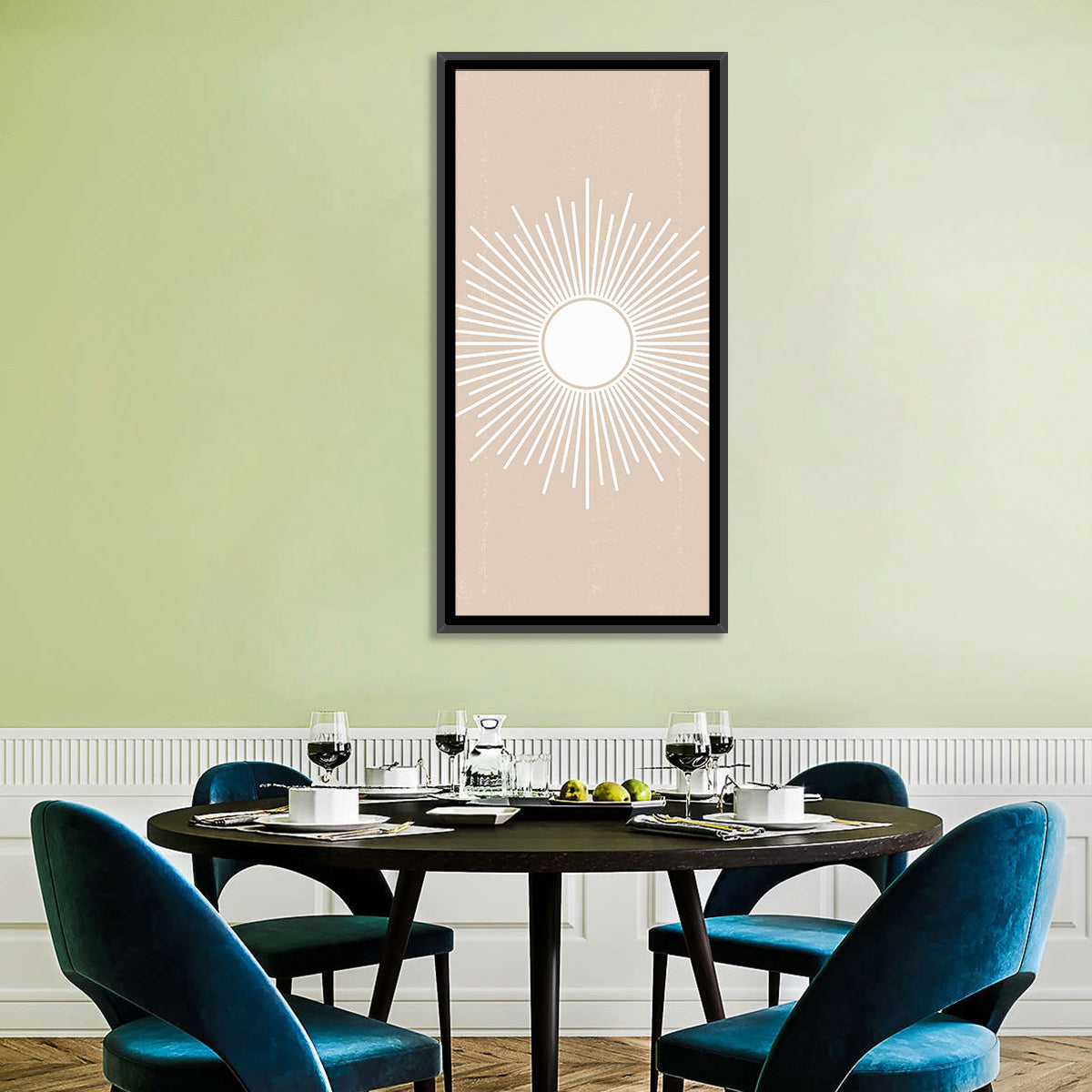 Boho Sun Mandala Wall Art