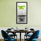 Young Plant on Globe Wall Art