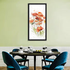 Orange Poppy Cluster Wall Art