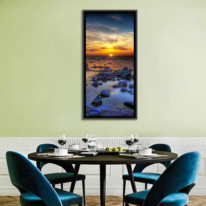 Sea Stones Sunset Wall Art