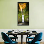 Multnomah Falls at Golden Hour Wall Art