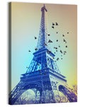 Retro Eiffel Tower Illustration Wall Art