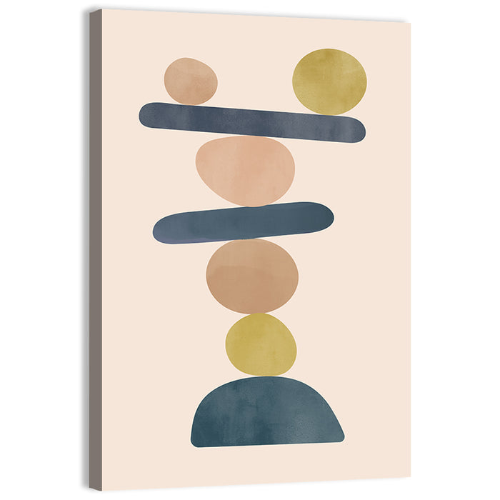 Balancing Stones Study Wall Art as a canvas print
