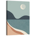Crescent Moon Mountain Lake Wall Art
