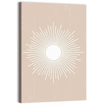 Sun Geometric Abstract Wall Art