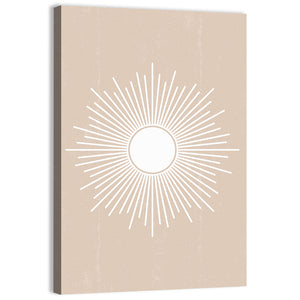 Sun Geometric Abstract Wall Art