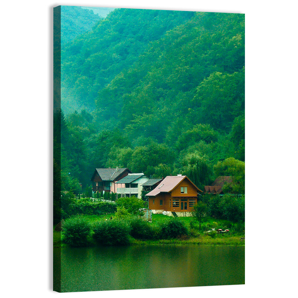 Mist Over Lake Tarnita Wall Art