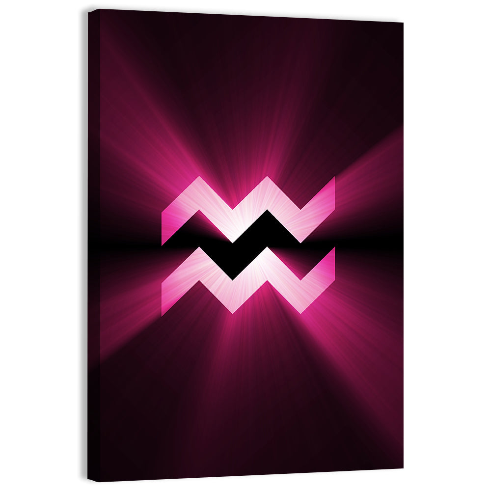 Aquarius Symbol Wall Art