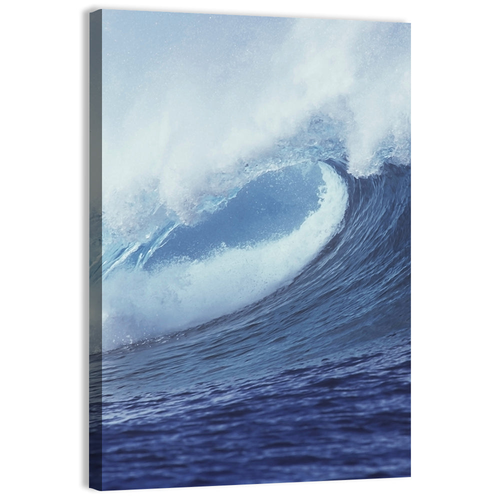 Powerful Breaking Wave Wall Art, canvas print, portrait