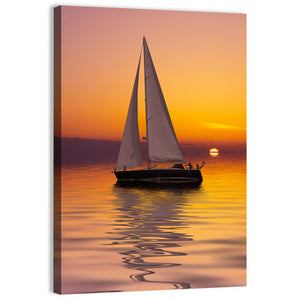 Sailboat Sunset Wall Art