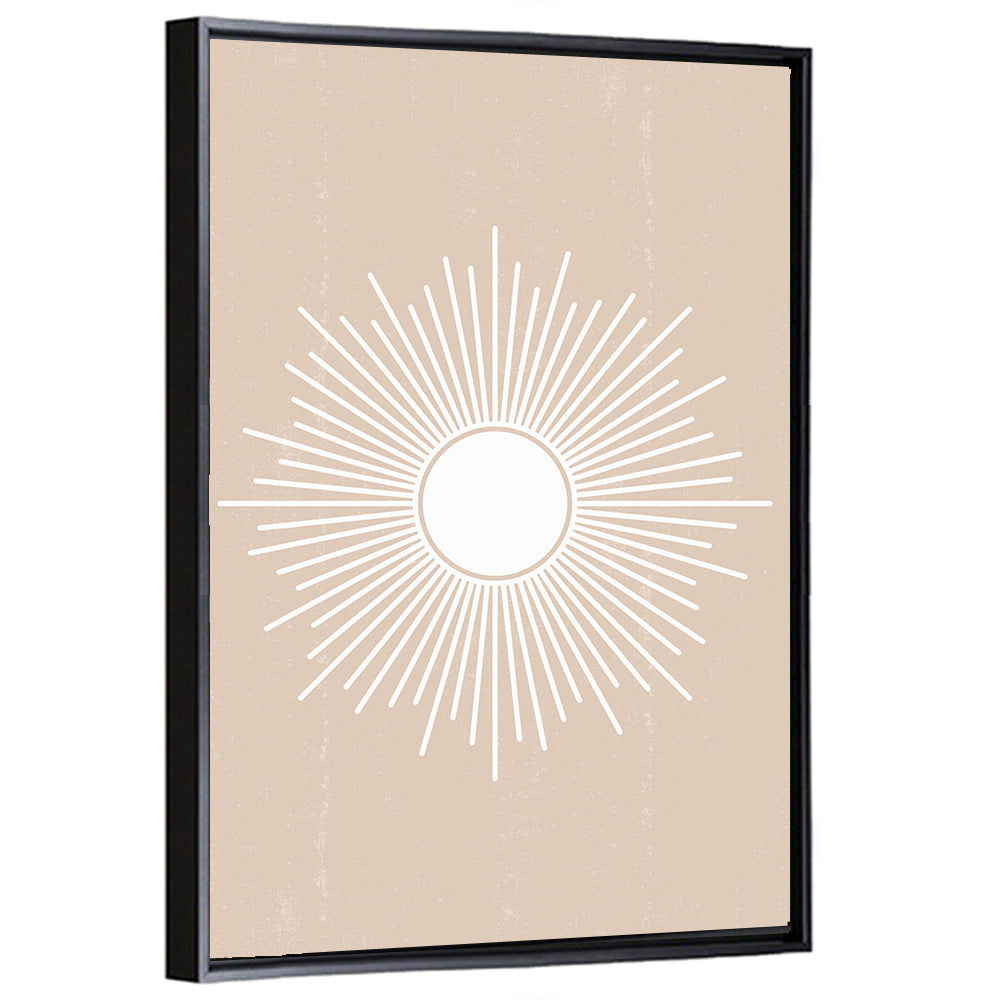 Sun Geometric Abstract Wall Art