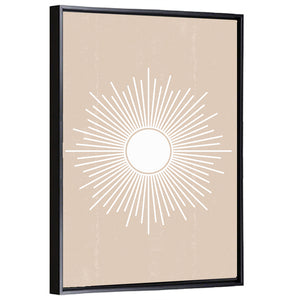 Sun Geometric Abstract Wall Art