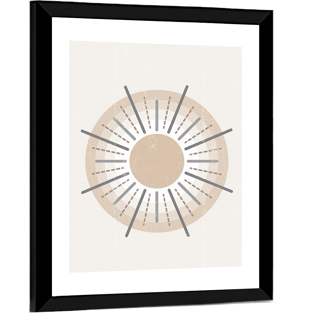 Textured Boho Sunburst Wall Art