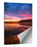 Fish Lake Yukon Sunset Wall Art