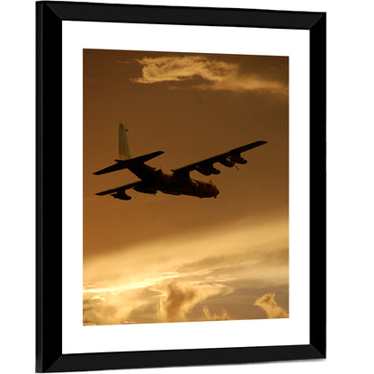 Military Freight Transport Plane Wall Art