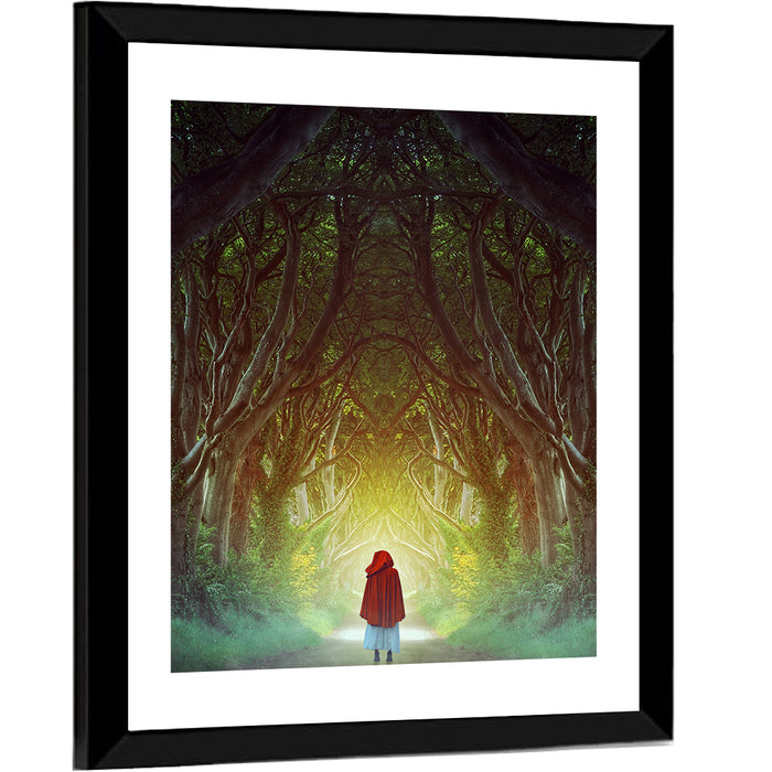 Dark Hedges Pathway Wall Art as a framed print