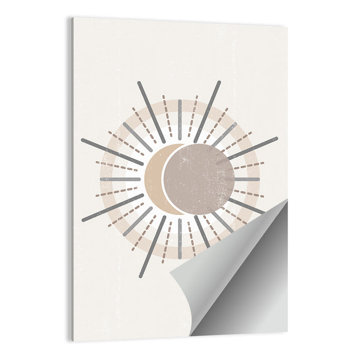 Sunburst Boho Minimalist Ii Wall Art as a poster print