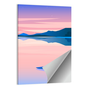 Geometric Calm Lakeside Wall Art