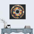 Circular Heart Bowls of Fresh Ingredients Wall Art