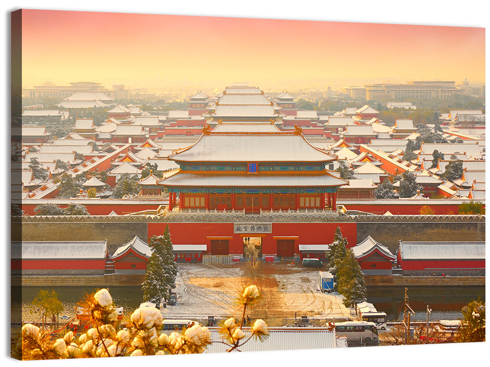 Forbidden City Gateway at Golden Hour Wall Art