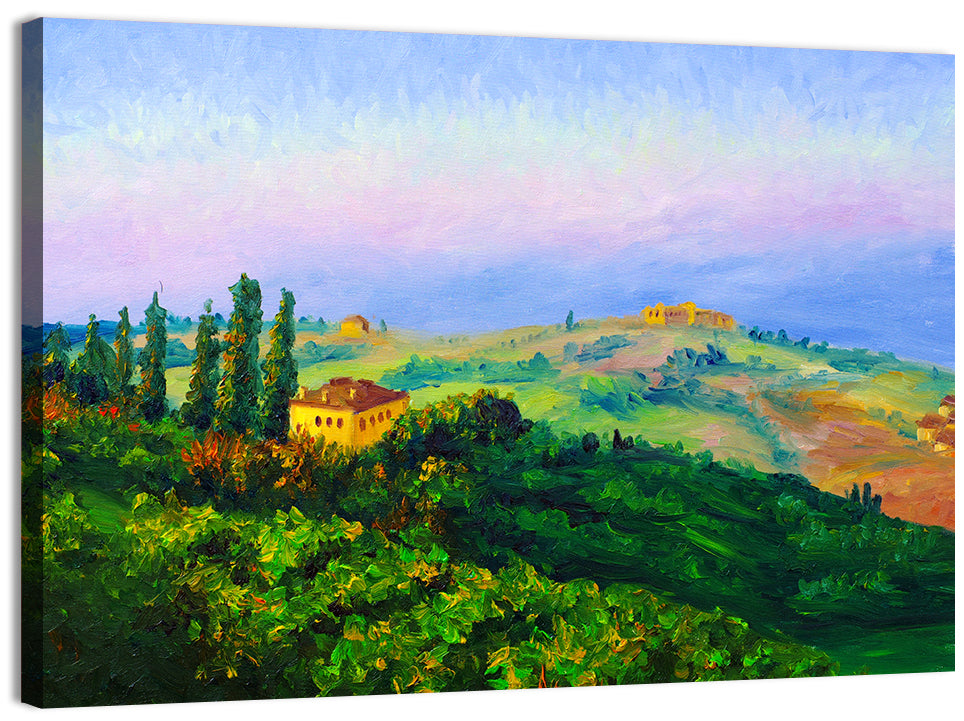 Tuscany Twilight Villa Wall Art