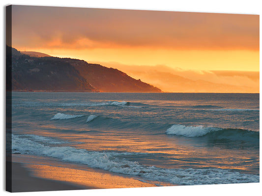 Sea Beach Sunset Wall Art