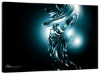 Metallic Ribbon Swirl Wall Art