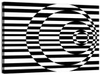 Contrasting Concentric Circles Wall Art