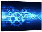Central Gear Technology Abstract Wall Art