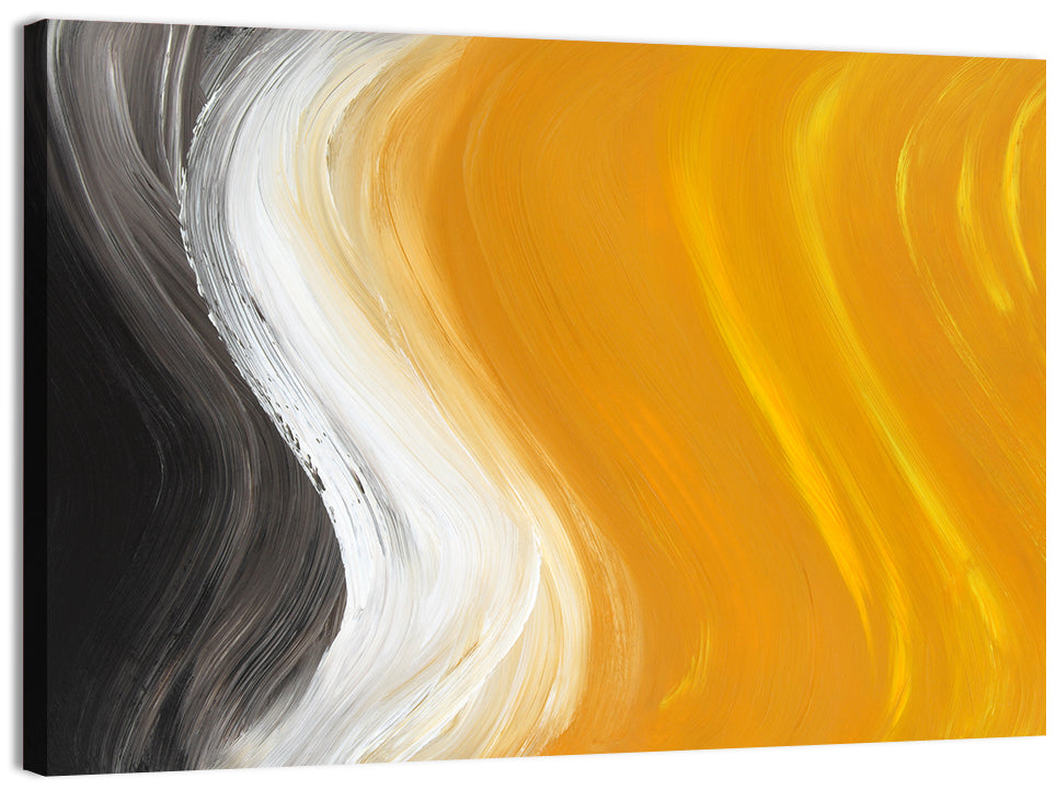 Oil Painted Curves Wall Art